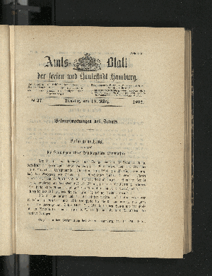 Vorschaubild von [[Amtsblatt der Freien und Hansestadt Hamburg]]