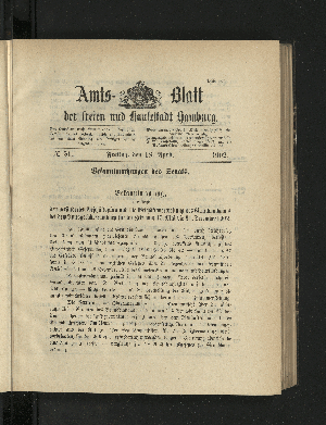 Vorschaubild von [[Amtsblatt der Freien und Hansestadt Hamburg]]