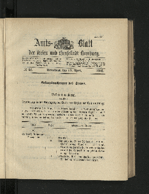 Vorschaubild von [[Amtsblatt der Freien und Hansestadt Hamburg]]