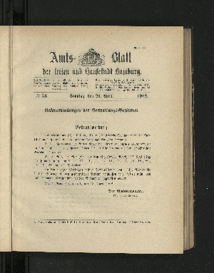 Vorschaubild von [[Amtsblatt der Freien und Hansestadt Hamburg]]