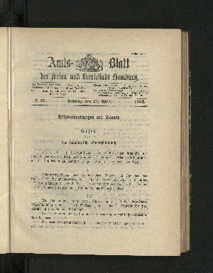 Vorschaubild von [[Amtsblatt der Freien und Hansestadt Hamburg]]