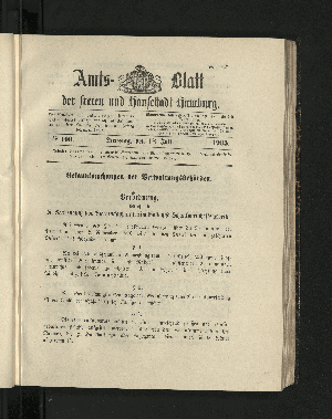 Vorschaubild von [[Amtsblatt der Freien und Hansestadt Hamburg]]