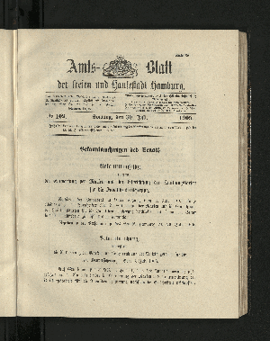 Vorschaubild von [[Amtsblatt der Freien und Hansestadt Hamburg]]