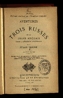 Vorschaubild von Aventures de trois Russes et de trois Anglais dans l'Afrique australe