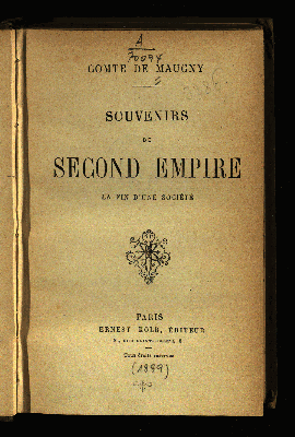 Vorschaubild von Souvenirs du second empire