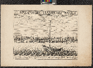 Vorschaubild von Vera Urbis Hamburgi Facies Ad Albim Qua Meridiem Spectat accurate Repraesentata