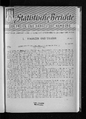 Vorschaubild von [[Statistische Berichte der Freien und Hansestadt Hamburg / L]]