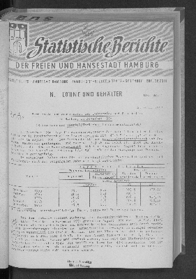 Vorschaubild von [Statistische Berichte der Freien und Hansestadt Hamburg / N]