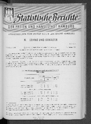 Vorschaubild von [Statistische Berichte der Freien und Hansestadt Hamburg / N]