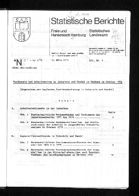 Vorschaubild von [Statistische Berichte der Freien und Hansestadt Hamburg / N]