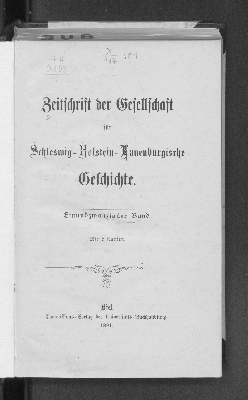 Vorschaubild von [Zeitschrift der Gesellschaft für Schleswig-Holstein-Lauenburgische Geschichte]