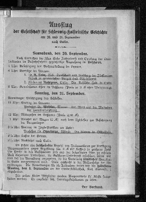 Vorschaubild von Ausflug der Gesellschaft für Schleswig=Holsteinische Geschichte am 20. und 21. September nach Eutin.