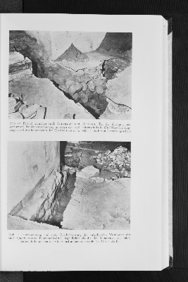 Vorschaubild von Abb. 10: Befund zwischen südl. Seitenschiff und Querhaus. (Bei der Grabung ausgeräumter) Fundamentmauerzug inmitten des südl. Seitenschiffs in Ost-West-Richtung. Gegenstoß des Fundaments der Querhausmauer und
Abb. 11: Fundamentzug und erste Quaderlagerung der aufgehenden Westmauer des südl. Querhausarms. Fundamentsohle liegt höher als die des Mauerzugs des südl. Seitenschiffs, an den das Querhausfundament anstößt