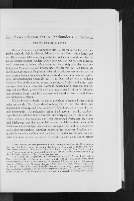 Vorschaubild von Zur Preisrevolution des 16. Jahrhunderts in Holstein