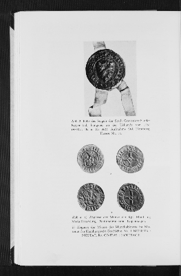 Vorschaubild von Abb. 3: Foto des Siegels der Stadt Grevenkroch oder Nygenstadt, hängend an der Urkunde von 1381 und
Abb. 4: Abgüsse von Münzen