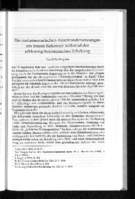 Vorschaubild von Die parlamentarischen Auseinandersetzungen um innere Reformen während der schleswig-holsteinischen Erhebung