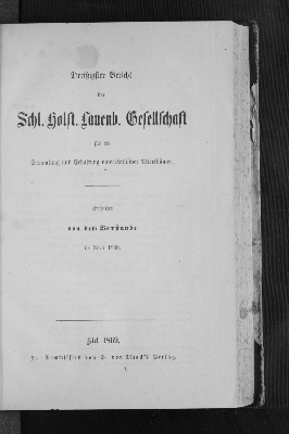 Vorschaubild von Dreißigster Bericht der Schl.Holst.Lauenb. Gesellschaft für die Sammlung und Erhaltung vaterländischer Alterthümer.