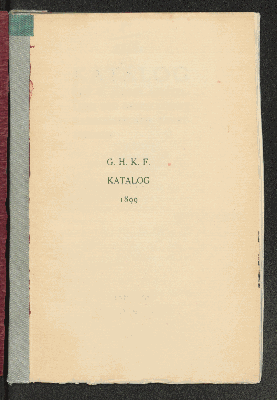 Vorschaubild von [[Katalog der ... Jahres-Ausstellung der Gesellschaft Hamburgischer Kunstfreunde]]