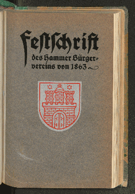 Vorschaubild von Festschrift des Hammer Bürgervereins von 1863