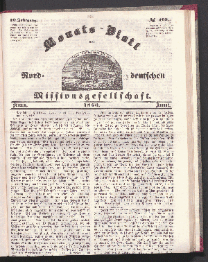 Vorschaubild von 10. Jahrgang. N°. 109. Bremen. 1860. Januar