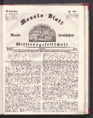Vorschaubild von 10. Jahrgang. N°. 114. Bremen. 1860. Juni