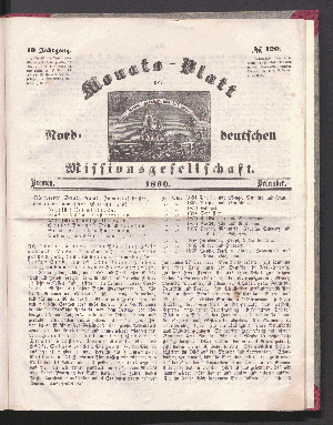 Vorschaubild von 10. Jahrgang. N°. 120. Bremen. 1860. December
