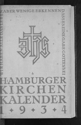 Vorschaubild von [Hamburger Kirchenkalender]