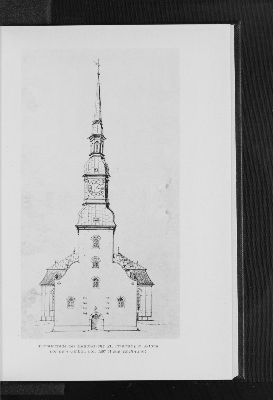 Vorschaubild von Turmfassade der Hauptkirche St. Trinitatis in Altona vor dem Umbau von 1897 (Federzeichnung)