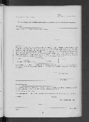 Vorschaubild von Anlage zur Bekanntmachung vom 1.09.1969.  Verwendung von Gebührenstemplern anstelle von Gerichtskostenmarken, Antrag