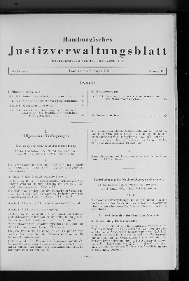 Vorschaubild von Hamburgisches Justizverwaltungsblatt Nr. 8