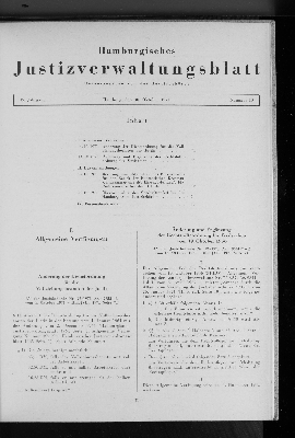 Vorschaubild von Hamburgisches Justizverwaltungblatt Nr. 10