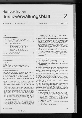 Vorschaubild von Hamburgisches Justizverwaltungsblatt 2