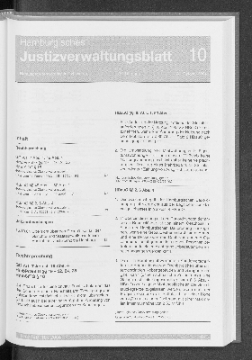 Vorschaubild von Hamburgisches Justizverwaltungsblatt 10