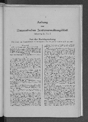 Vorschaubild von Anhang zum Hanseatischen Justizverwaltungsblatt Jahrgang 24, Nr. 1