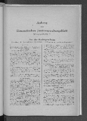 Vorschaubild von Anhang zum Hanseatischen Justizverwaltungsblatt Jahrgang 24, Nr. 2