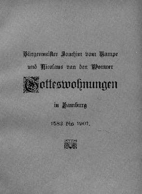 Vorschaubild von Bürgermeister-Joachim-VomKampe- und Nicolaus-van-den- Wouwer-Gotteswohnungen in Hamburg