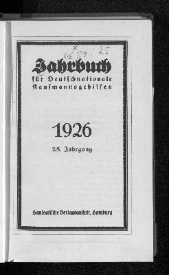 Vorschaubild von [Jahrbuch für deutschnationale Kaufmannsgehilfen]