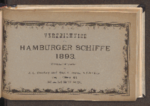 Vorschaubild von [Verzeichnis der Hamburger Schiffe]