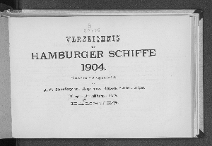 Vorschaubild von [Verzeichnis der Hamburger Schiffe]