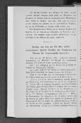 Vorschaubild von Auszug aus dem am 29. Mai 1876 vorgetragenen Jahres=Berichte des Vorstandes des Vereins für Hamburgische Geschichte.