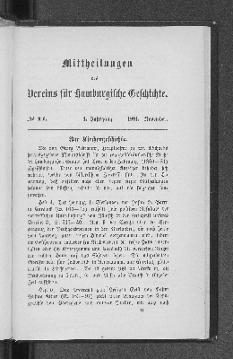 Vorschaubild von [Mitteilungen des Vereins für Hamburgische Geschichte]