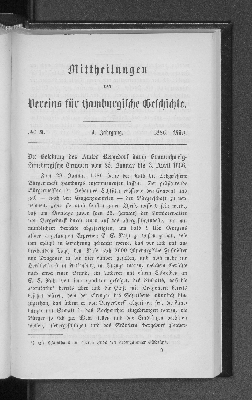 Vorschaubild von [Mitteilungen des Vereins für Hamburgische Geschichte]