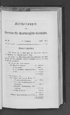 Vorschaubild von [Mitteilungen des Vereins für Hamburgische Geschichte]