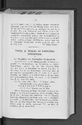 Vorschaubild von Beiträge zur Geschichte des hamburgischen Zeitungswesens.