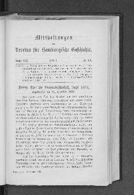Vorschaubild von Band VII, Heft 1. No. 12.