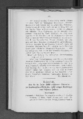 Vorschaubild von Uebersicht über die im Jahre 1899 erschienene Litteratur zur hamburgischen Geschichte, nebst einigen Nachträgen aus früheren Jahren.