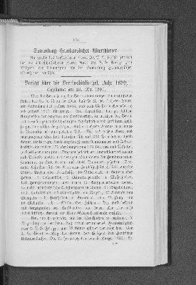 Vorschaubild von Bericht über die Vereinsbibliothek, Jahr 1899, abgestattet am 28. Mai 1900.