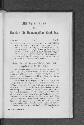 Vorschaubild von Bericht über die Vereinsbibliothek, Jahr 1900, abgestattet am 25. März 1901.