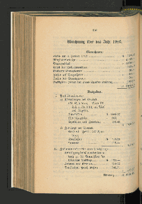 Vorschaubild von Abrechnung über das Jahr 1906.