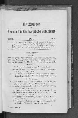 Vorschaubild von Hamburgensien aus dem 177. Jahrgang des Hamburgischen Correspondenten (a), dem 116. Jahrgange der Hamburger Nachrichten (b) und dem 79. Jahrgange des Hamburger Fremdenblatts (c) 1907.